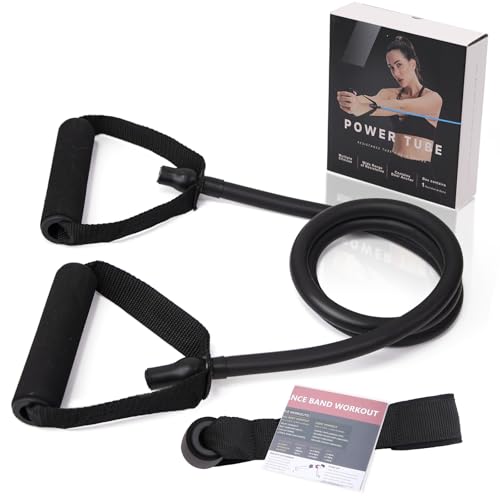 Resistance Bands with Handles and Door Anchor for Home Workouts - color: Extra heavy-black-50 lbs