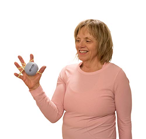 Handmaster Plus Physical Therapy Hand Exerciser - Forearm Exerciser with Stress Relief Ball - Hand Therapy Balls for Exercise, Training - Finger Exerciser & Strengthener - Soft Tension, Purple - style: Soft Tension