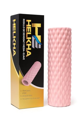 Pink Foam Roller-Medium Soft Density Muscle for Muscle Recovery, Yoga, Pilates & Physical Therapy