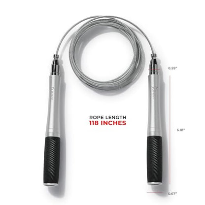 Sunny Health & Fitness Exercise Jump Rope for Fitness, Lightweight & Portable Skipping Rope with Durable Handles & Adjustable Exercise Rope
