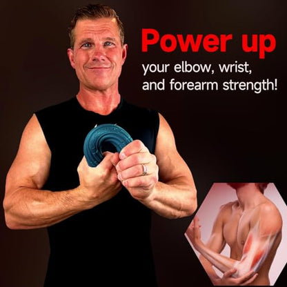 FitBeast Flex Therapy Bar, Tennis Elbow Therapy Bar - Ideal for Relieve Tendonitis Pain & Improve Grip Strength, Fitness Resistance Bar for Golfers Elbow & Tendinitis, Twist Bar for Physical Therapy - color: 4 Piece Set - Yellow Green Blue Red