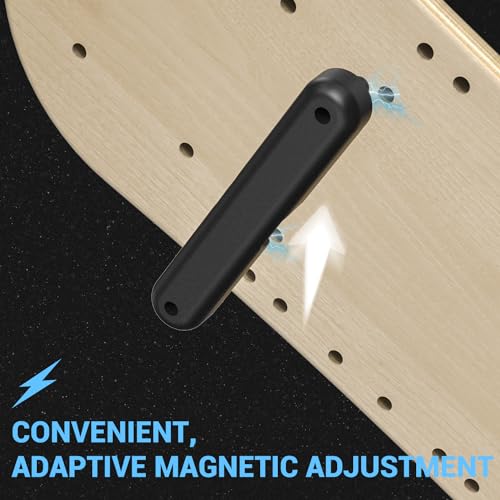 Sportneer Balance Board 7 Modes Wobble Board with Adjustable Stoppers Exercise Balancing Stability Trainer for Improve Balance, Surf Trainer & Physical Therapy - Roller and 2.8'' Ball Included