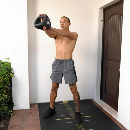 TRX YBell Neo Series 3-in-1 Kettlebell, Dumbbell and Push Up Bar Workout Equipment | Commercial Grade Neoprene Coated Surface | Perfect for Strength Training & Conditioning Workouts | Bundle - size: 108lbs 6-Pack