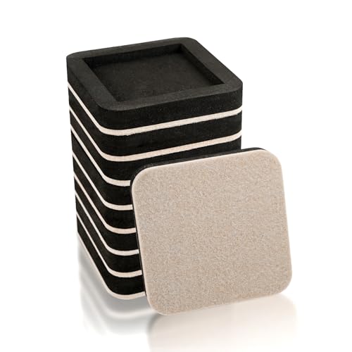 Upgraded Felt Furniture Sliders for Hardwood Floors - 8 PCS 4" Furniture Movers Sliders with Unique Groove Design, Easily Move Any Item While Protect The Floor - size: 4 inch 8 PCS (Upgrade)