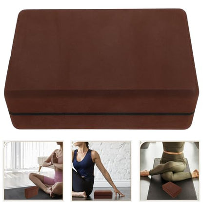Toyvian Eva Foam Yoga Blocks Non-slip Pilates Exercise Bricks Supportive Workout Accessories for Balance, Stretching, Meditation, and Home Fitness Training