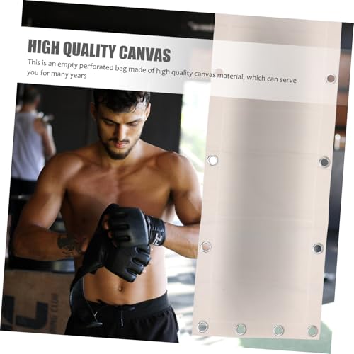 BESPORTBLE Boxing Training Sandbag Triplet Wall-Mounted Workout Bag 110X40Cm Empty Fitness Sandbag for Boxing Supplies and Exercise