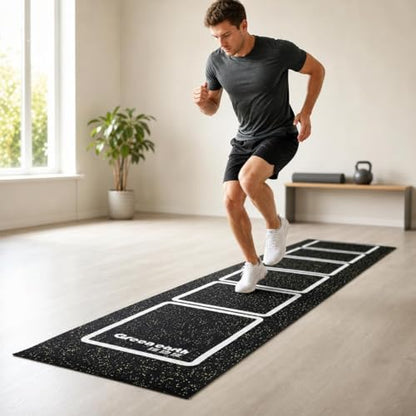 Rubber Agility Ladder, Non-Deforming Speed Training Equipment, Football Soccer Footwork Training, 3mm Profile