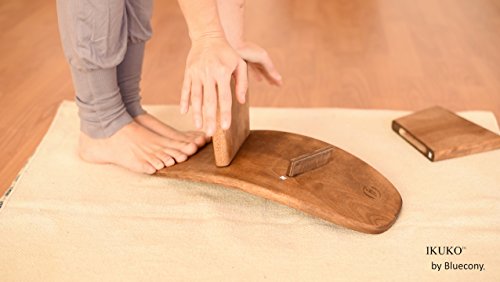 Meditation Bench IKUKO, Travel Yoga Stool, Natural, Low Height - color: Natural, size: Low Height (6 inches)