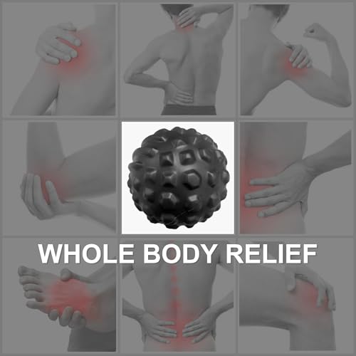 4.7 inch Large Massage Ball Roller, Firm Therapy Ball, Deep Tissue Myofascial Release, Trigger Muscle Point, Pain Relief for Neck, Back, Psoas, Thigh, Hip Flexor