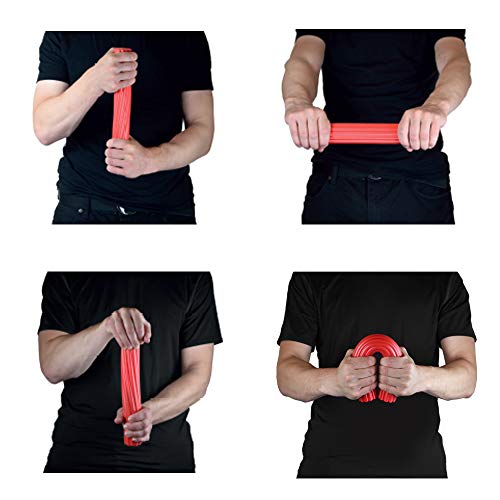 Logest Twist Hand Exerciser Bars for Physical Therapy - Relieves Tendonitis Pain & Improve Grip Strength - Tennis Elbow, Golfer's Elbow, Tendonitis, Wrist, Forearms Pain Relief Hand Therapy Bar - color: 4 Piece Set - Yellow Green Blue Red - X-Light Light