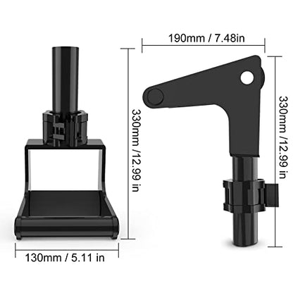 Tib Bar Single Foot Tibialis Trainer Bar Tibialis Trainer Calf Raise Machine,Professional Single Foot Tibialis Anterior Exercise Equipment for Strengthening Calves/Shins and Ankle（Black