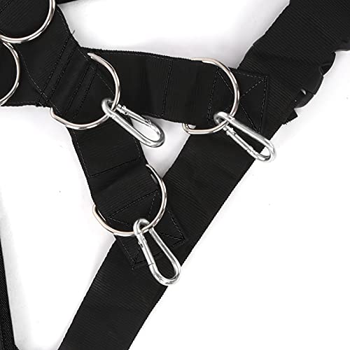 Weight Bearing Shoulder Strap, Nylon Resistances Strength Training Shoulder Bands Pulling Sled Harness Vest Bands with Pulling Strap for Football Workout