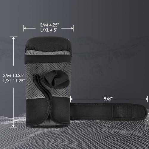 MaxxMMA Neoprene Washable Heavy Bag Gloves - Boxing Punching Training