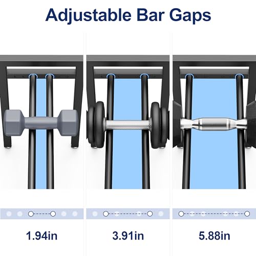 Dumbbell Rack 2-Tier Adjustable Weight Rack For Home Gym Dumbbells Kettlebell (Rack Only) - size: 20IN（L）