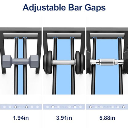 Dumbbell Rack 3-Tier 20 IN Length Adjustable Weight Rack For Home Gym Dumbbells Kettlebell (Rack Only)