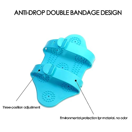 Massage Ball Roller and Therapy Ball - Hand Held Back and Foot Massager - Trigger Point Massage Tool - Blue - color: Blue