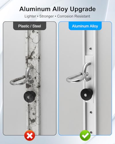 Resistance Band Wall Anchor System for Home Gym Dual 40 Inch Rails