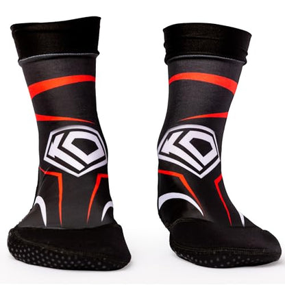 Grip Socks for Wrestling, BJJ & MMA, Closed-Toe Non-Slip Socks with Rubber Sole for Mats, Yoga, Home, Hospital - size: 12