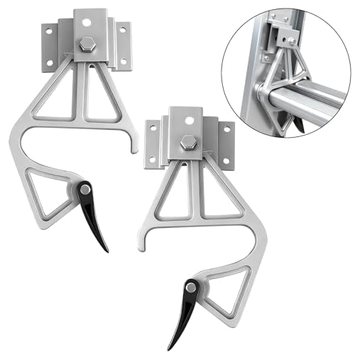 2 Pack Aluminum Extension Ladder Locks, Ladder Rung Lock Kit Compatible with Model 28-11 Werner Aluminum Fiberglass 24 ft, 28 ft, 32 ft, Extension Ladder Parts - color: Sliver