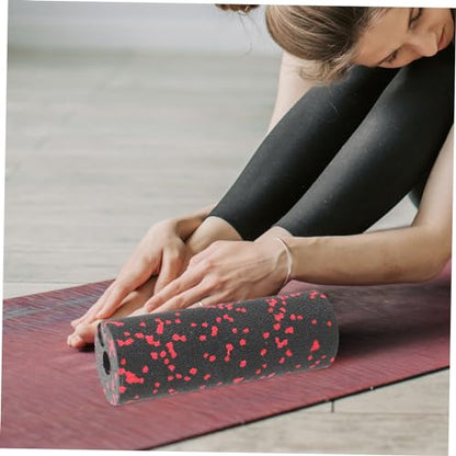 TOYANDONA Portable Compact Roller Hard Foam Massage Roller for Muscle Relaxation Lightweight and Hollow Design for Travel Fitness and Backbend Exercises