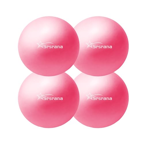 9 Inch Pilates Ball, Mini Exercise Ball for Yoga, Barre & Fitness Training - color: 4Pink