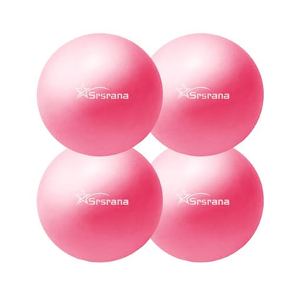 9 Inch Pilates Ball, Mini Exercise Ball for Yoga, Barre & Fitness Training - color: 4Pink