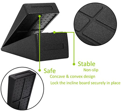 Yesland 3 Pcs Slant Board for Calf Stretching, 5 Adjustable Angles Foot Stretcher Incline Board, Non-Slip Foam Squat Wedge for Physical Therapy, Home Exercise