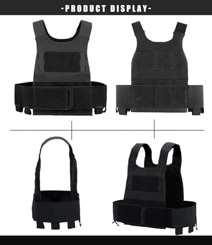 Weighted Vest for Men and Women Adjustable Weight Vests Low Profil Vest Quick Release Strength and Endurance Training Fitness Tactical Running Workouts