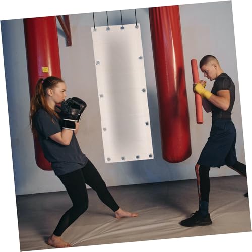 PRETYZOOM Wall-Mounted Hanging Boxing Sandbag Triplet Set 110x40cm Empty Fitness Training Bag for Boxing Workout and Martial Arts Practice