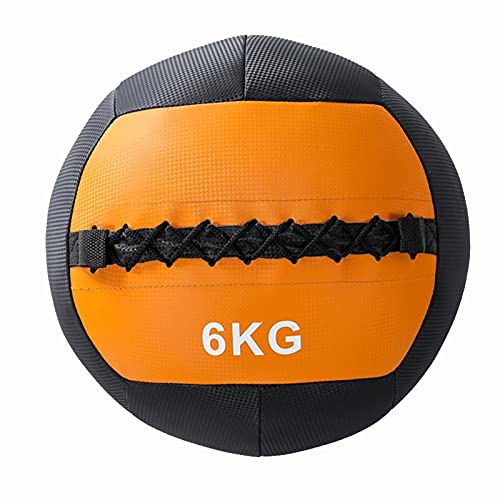 Medicine Ball Slam Ball Wall Ball，Artificial Leather Squash Soft Medicine Ball for Strength and Conditioning Exercises, Cross Training, Cardio and Core Workouts (Size : 6KG/13.2LB)