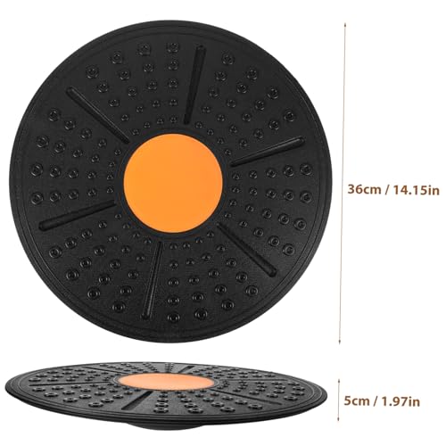 STOBAZA Balance Half Ball Board Non-slip Wobble Board for Abdominal Exercise and Sensory Rehabilitation Portable Fitness Stability Trainer with Adjustable Angle Compact Lightweight PP