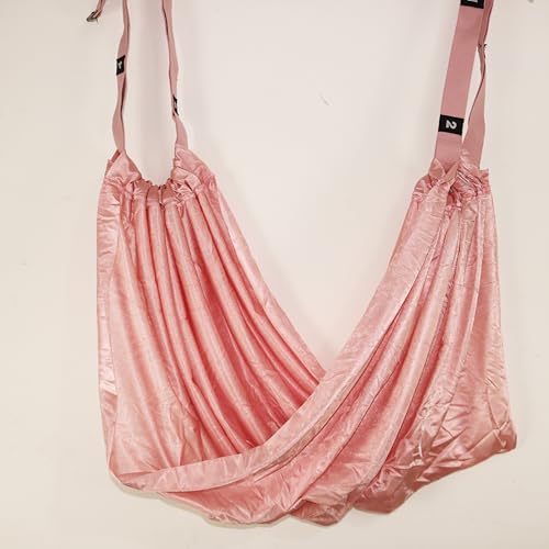 Yoga Stretching Strap Pilates Antiy-gravity hammock Swing,Leg Stretcher Waist Back Stretch Band,Exercises Door Flexibility Tensile Trainer for Rehab Dance Splits Core Strength (pink)