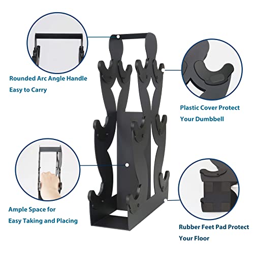 Dumbbell Storage Rack Weight Organizer Rack Only for Home Gym Weight Rack No need Assembly - size: 3 layers