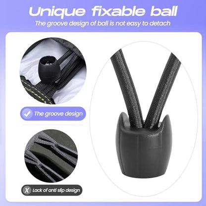 Fitness Trampoline Elastic Rope 8mm Thick Replacement Bungee Cords for Trampoline Heavy Duty Bungee Rope with Pull Tool Trampoline Parts