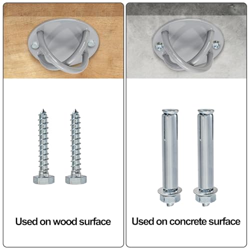 Wall Mount Bracket for Suspension Straps, Ceiling Anchor X Mount for Rings, Body Weight Strength Training Systems, Yoga Swings & Boxing Equipment