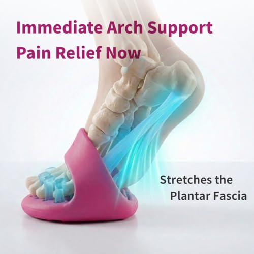 Foot Arch Trainer for Plantar Fasciitis, Extra Wide Toe Splay Stretcher & Ankle Strengthener, Heavy Duty Flat Feet Arch Support for Women, Pilates Posture Corrector