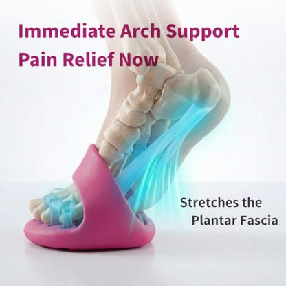 Foot Arch Trainer for Plantar Fasciitis, Extra Wide Toe Splay Stretcher & Ankle Strengthener, Heavy Duty Flat Feet Arch Support for Women, Pilates Posture Corrector