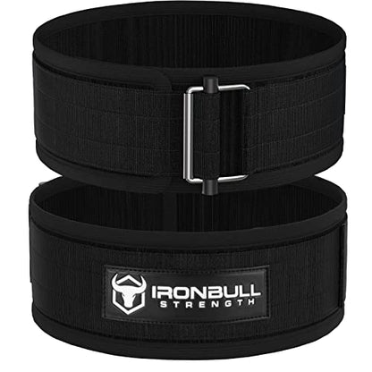 Lifting Belt for Weightlifting, Cross-Training, Olympic Lifting & Bodybuilding | Auto-Lock Padded Nylon Back Support for Squats, Deadlifts Bench Press, Gym, Workout