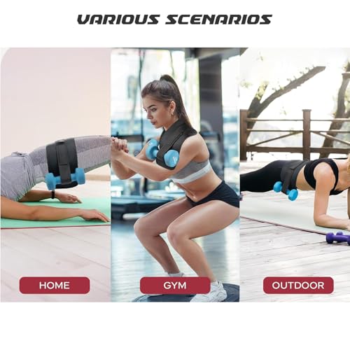 Adjustable Hip Thrust Belt - Home & Travel Glute Trainer | Lightweight & Foldable Design |Slip-Resistant Padding for Hip Protection