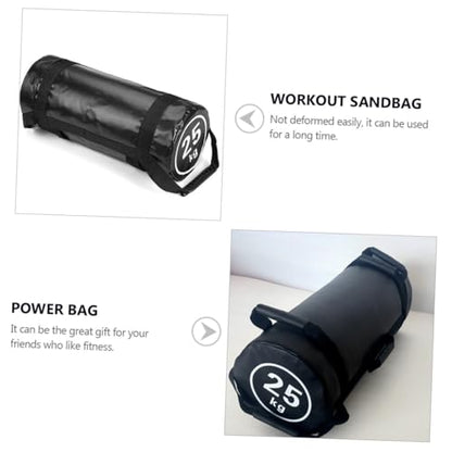 1 Set Fitness Workout sandbag Fitness sandbag Load sandbag Dynamic Load Exercises Sand Bag - color: Black, size: 60X23X23CM