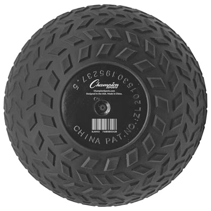 Champion Sports Rhino Fitness Slam Ball – Sand-Filled, Bounce-Resistant Ball for Strength & Conditioning, 6–50 lb - style: 15 Pound