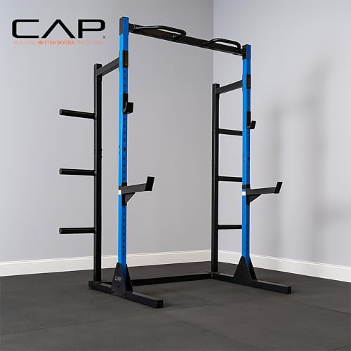 Cap Barbell Power Rack with Pull Up Bar & Attachments - Multiple Colors - color: GRAY