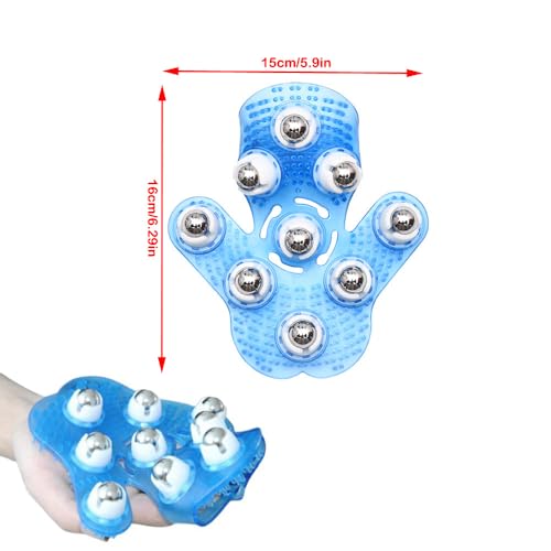 Manual Massage Ball Roller Small Handheld Massage Therapy and Relax Tool Body Massager Gloves Leg Massage Tools for Muscle Tension Relief Neck Back Joint Shoulder Foot Hand Thigh Tummy Butt