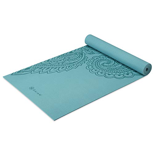 Gaiam Yoga Mat - Premium Thick Non Slip Exercise & Fitness Mat for All Types of Yoga, Pilates & Floor Workouts - color: Paisley Frost
