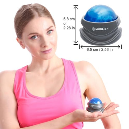 Massage Roller Ball, Tight and Sore Muscles Relief, Manual Massager, Alleviating Shoulder, Arms, Back, Legs, Calves or Muscle Tension