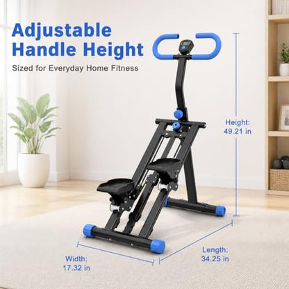 Stair Stepper & Stepper Machine for Home, Aerobic Step Platform, Steppers for Exercise at Home, Stair Slide, Exercise Step, Full-Body Cardio Workout Equipment for Women & Men