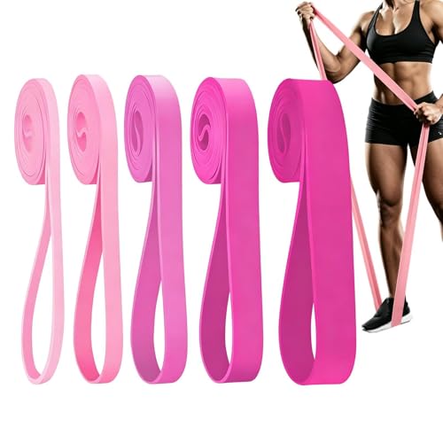 Fitness Resistance Band Set – Assisted Pull Up Support Bands, Multi Level Elastic Training Straps | Mobility Stretching Equipment for Strength Building Gym Home Rehabilitation Workouts