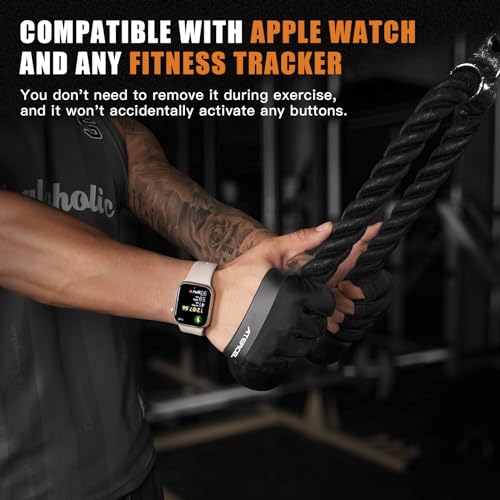 ATERCEL Gym Workout Gloves for Men Women, Weight Lifting Gloves with Full Palm Protection & Extra Grip, Breathable Exercise Gloves for Fitness Training Crossfit Sports Essentials