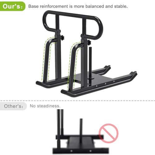 Kipika Weight Sled, Workout Sled, Fitness Strength Training Sled, Speed Training Sled for Athletic Exercise, Speed Improvement, Easily Through Obstacles, Suitable for 1" & 2" Weight Plate - color: F- Black