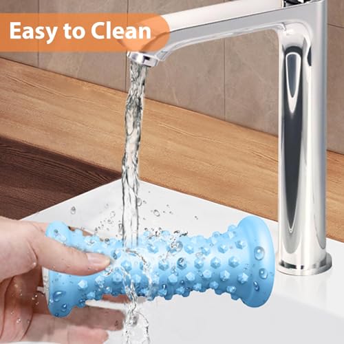 BESKAR Foot Massager Roller for Plantar Fasciitis Relief, Portable Feet Roller to Deep Tissue Muscle Massage, Foot Arch and Heel Pain, Reflexology Tool - color: Blue